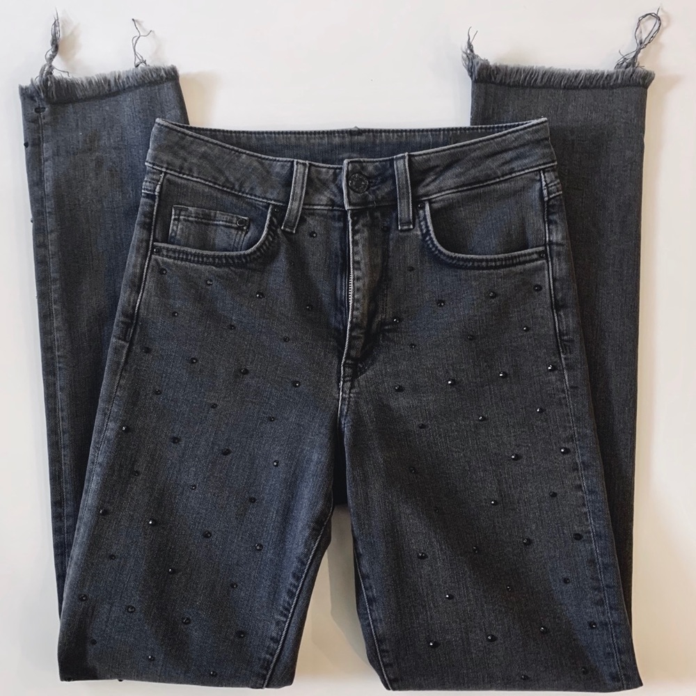 H&M Embellished Mom Jeans